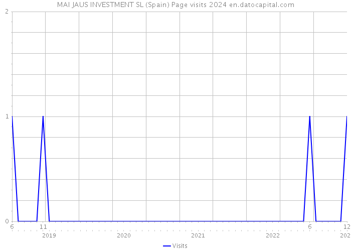 MAI JAUS INVESTMENT SL (Spain) Page visits 2024 
