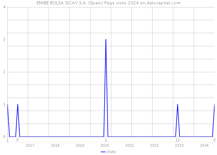 EMIBE BOLSA SICAV S.A. (Spain) Page visits 2024 