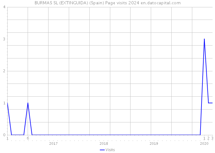 BURMAS SL (EXTINGUIDA) (Spain) Page visits 2024 
