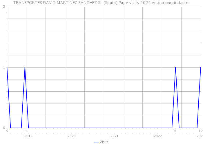 TRANSPORTES DAVID MARTINEZ SANCHEZ SL (Spain) Page visits 2024 