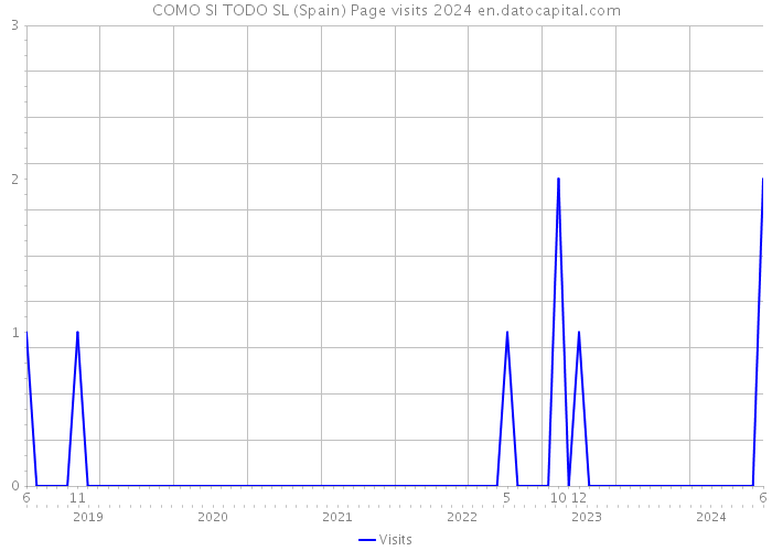 COMO SI TODO SL (Spain) Page visits 2024 