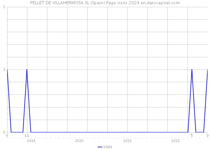 PELLET DE VILLAHERMOSA SL (Spain) Page visits 2024 