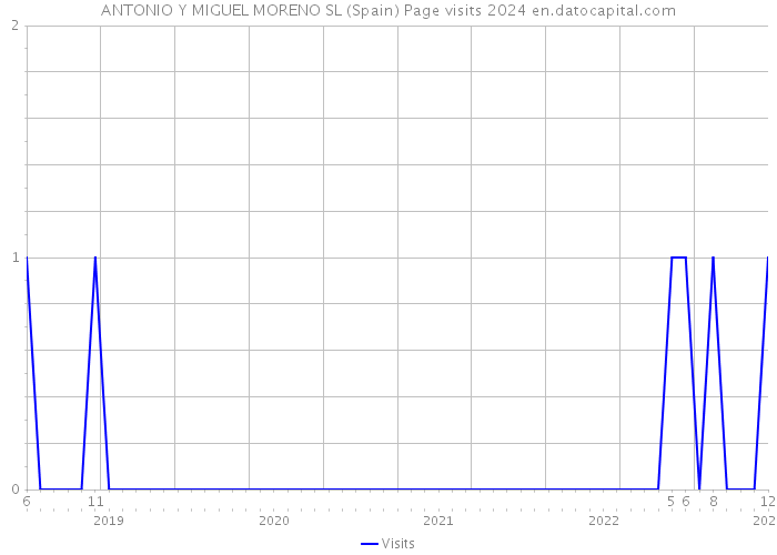 ANTONIO Y MIGUEL MORENO SL (Spain) Page visits 2024 