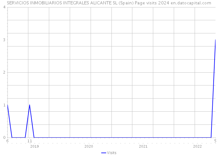 SERVICIOS INMOBILIARIOS INTEGRALES ALICANTE SL (Spain) Page visits 2024 