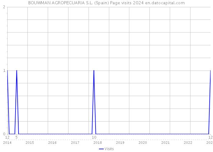 BOUWMAN AGROPECUARIA S.L. (Spain) Page visits 2024 
