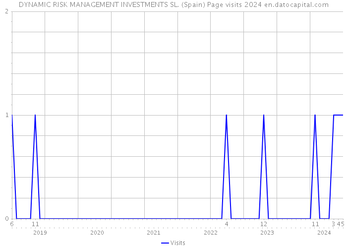 DYNAMIC RISK MANAGEMENT INVESTMENTS SL. (Spain) Page visits 2024 