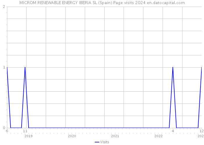 MICROM RENEWABLE ENERGY IBERIA SL (Spain) Page visits 2024 