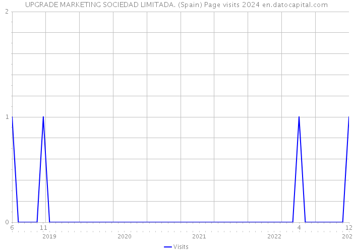 UPGRADE MARKETING SOCIEDAD LIMITADA. (Spain) Page visits 2024 