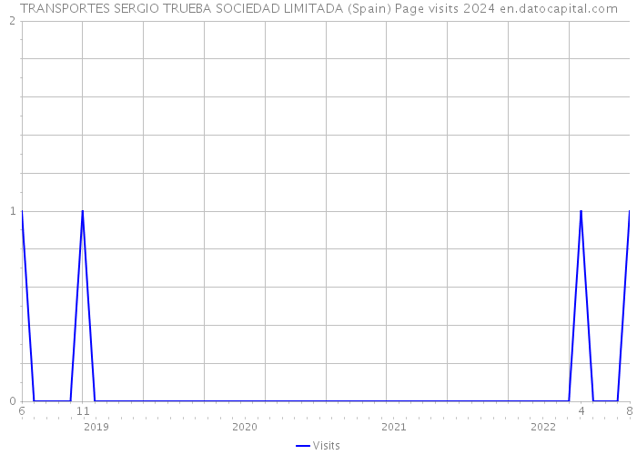 TRANSPORTES SERGIO TRUEBA SOCIEDAD LIMITADA (Spain) Page visits 2024 