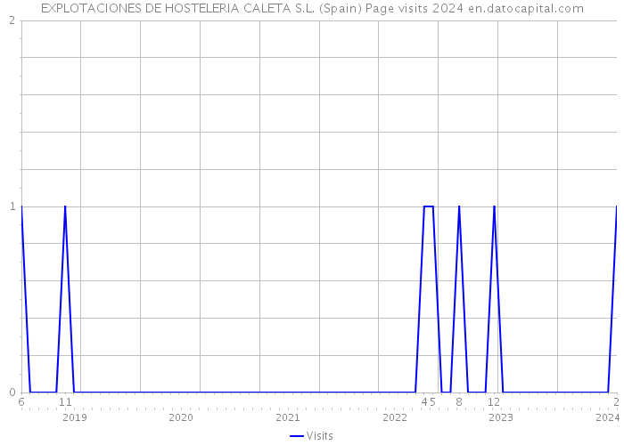 EXPLOTACIONES DE HOSTELERIA CALETA S.L. (Spain) Page visits 2024 