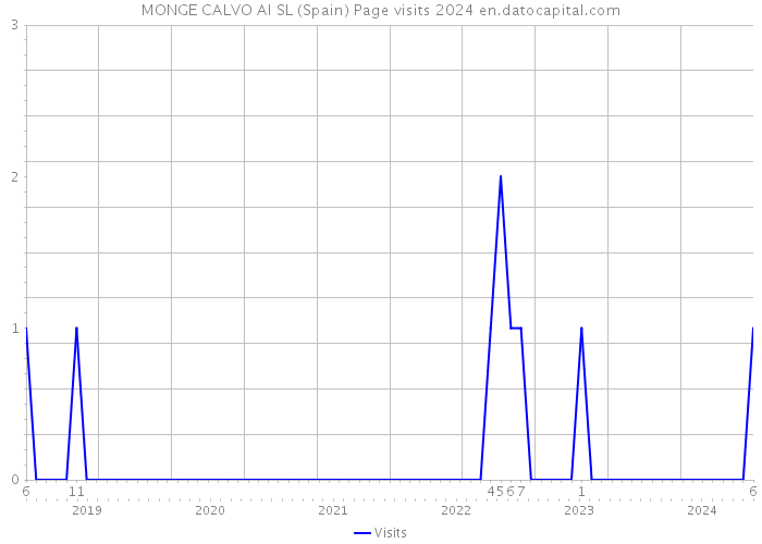 MONGE CALVO AI SL (Spain) Page visits 2024 