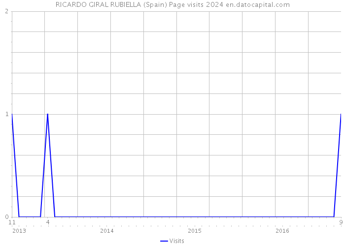 RICARDO GIRAL RUBIELLA (Spain) Page visits 2024 