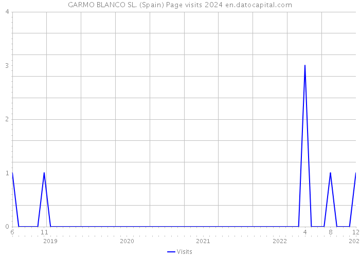 GARMO BLANCO SL. (Spain) Page visits 2024 