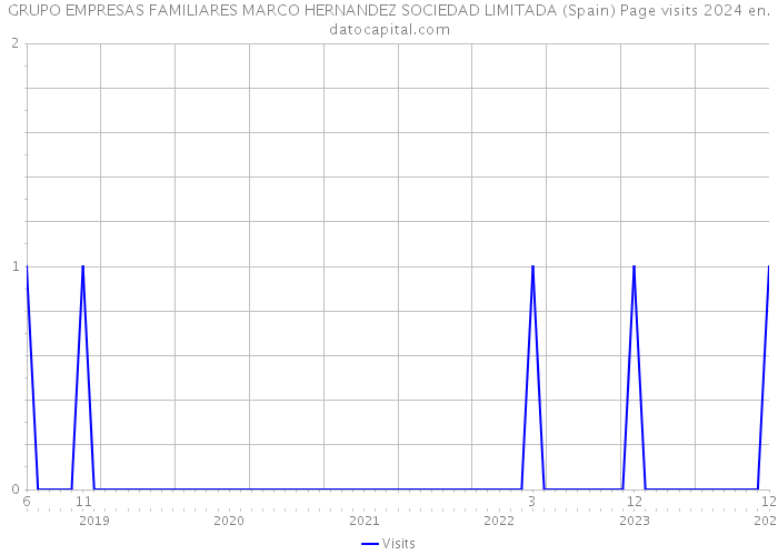 GRUPO EMPRESAS FAMILIARES MARCO HERNANDEZ SOCIEDAD LIMITADA (Spain) Page visits 2024 