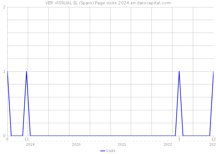 VER VISSUAL SL (Spain) Page visits 2024 