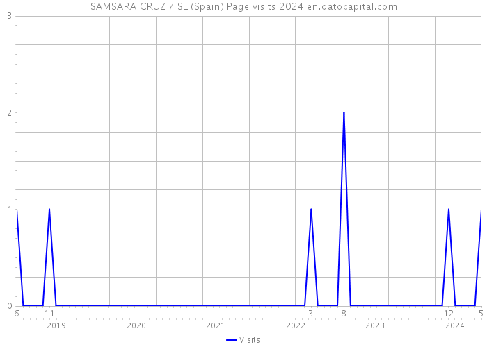 SAMSARA CRUZ 7 SL (Spain) Page visits 2024 