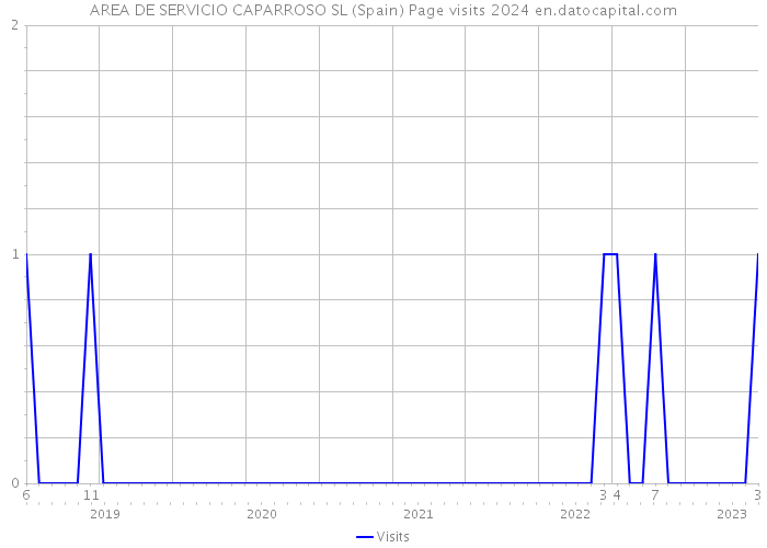 AREA DE SERVICIO CAPARROSO SL (Spain) Page visits 2024 