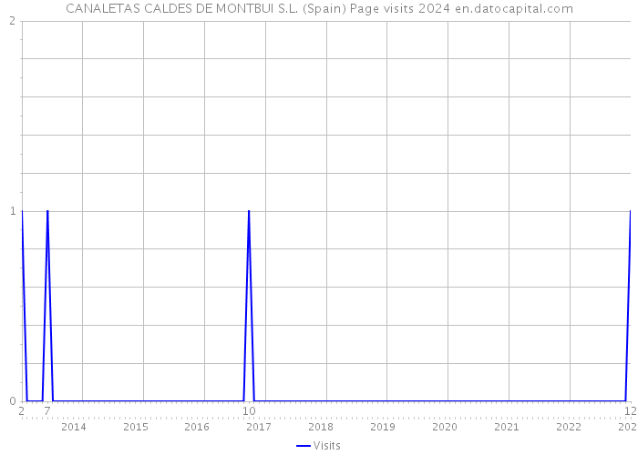 CANALETAS CALDES DE MONTBUI S.L. (Spain) Page visits 2024 