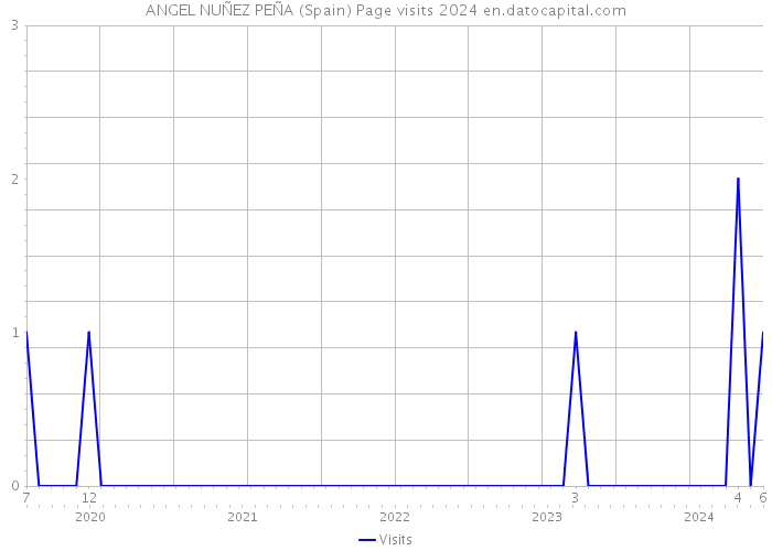 ANGEL NUÑEZ PEÑA (Spain) Page visits 2024 