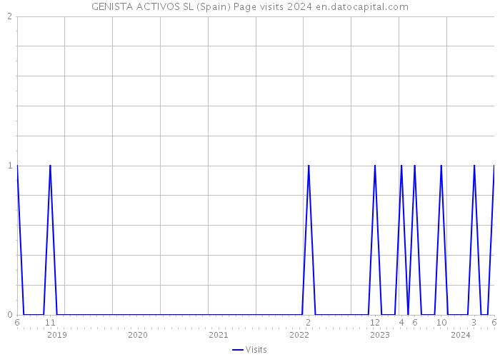 GENISTA ACTIVOS SL (Spain) Page visits 2024 