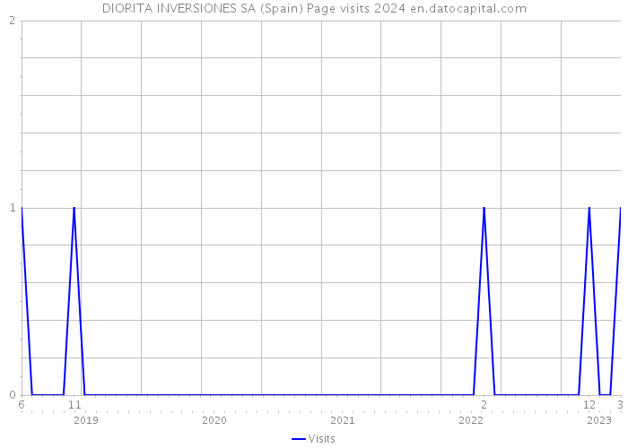 DIORITA INVERSIONES SA (Spain) Page visits 2024 