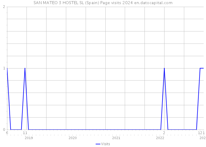 SAN MATEO 3 HOSTEL SL (Spain) Page visits 2024 