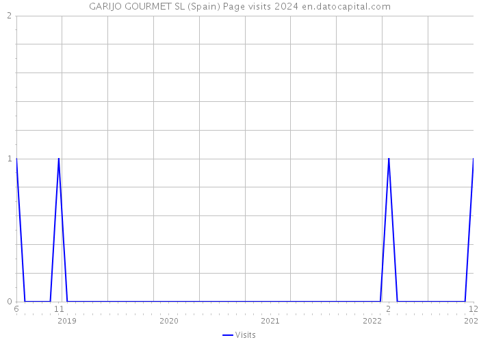 GARIJO GOURMET SL (Spain) Page visits 2024 