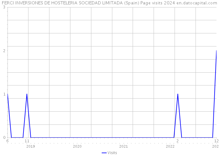 FERCI INVERSIONES DE HOSTELERIA SOCIEDAD LIMITADA (Spain) Page visits 2024 