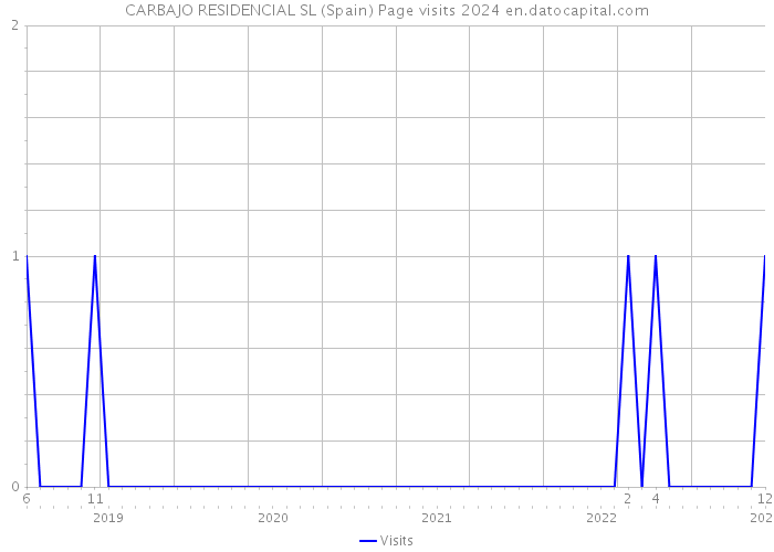 CARBAJO RESIDENCIAL SL (Spain) Page visits 2024 