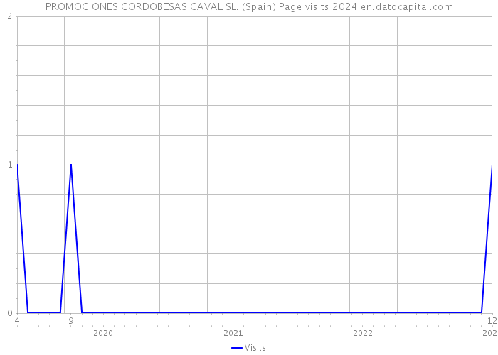 PROMOCIONES CORDOBESAS CAVAL SL. (Spain) Page visits 2024 