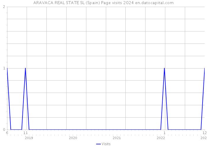 ARAVACA REAL STATE SL (Spain) Page visits 2024 