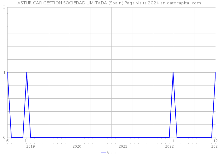 ASTUR CAR GESTION SOCIEDAD LIMITADA (Spain) Page visits 2024 