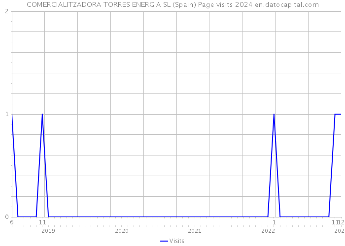 COMERCIALITZADORA TORRES ENERGIA SL (Spain) Page visits 2024 