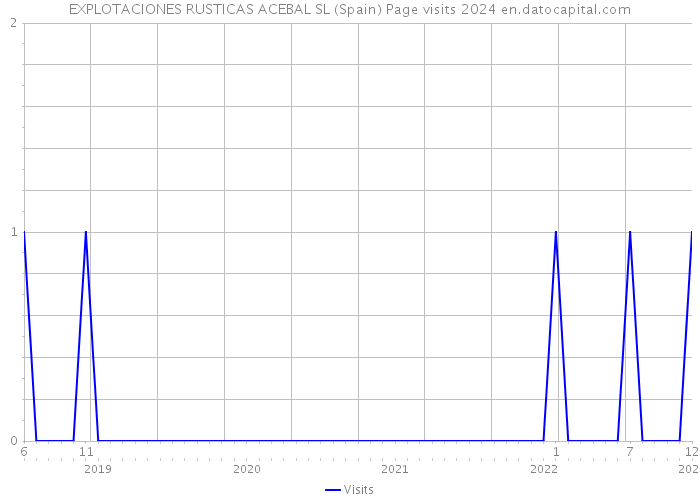 EXPLOTACIONES RUSTICAS ACEBAL SL (Spain) Page visits 2024 
