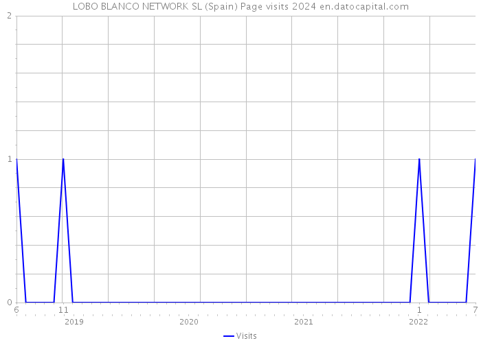 LOBO BLANCO NETWORK SL (Spain) Page visits 2024 