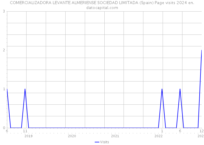 COMERCIALIZADORA LEVANTE ALMERIENSE SOCIEDAD LIMITADA (Spain) Page visits 2024 