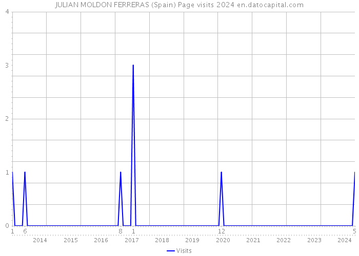 JULIAN MOLDON FERRERAS (Spain) Page visits 2024 