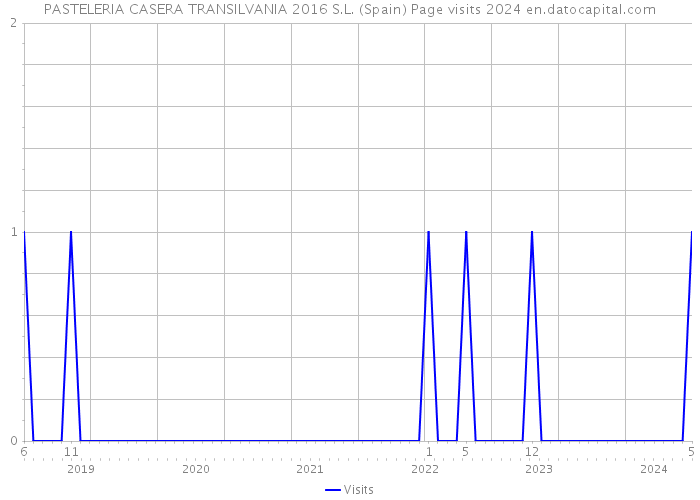PASTELERIA CASERA TRANSILVANIA 2016 S.L. (Spain) Page visits 2024 