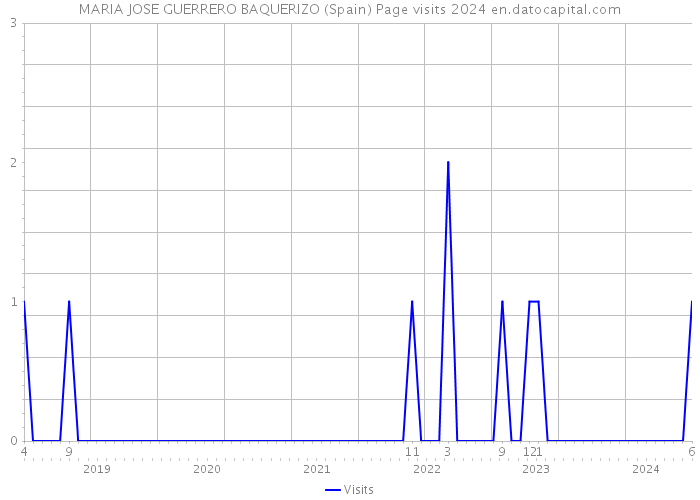 MARIA JOSE GUERRERO BAQUERIZO (Spain) Page visits 2024 