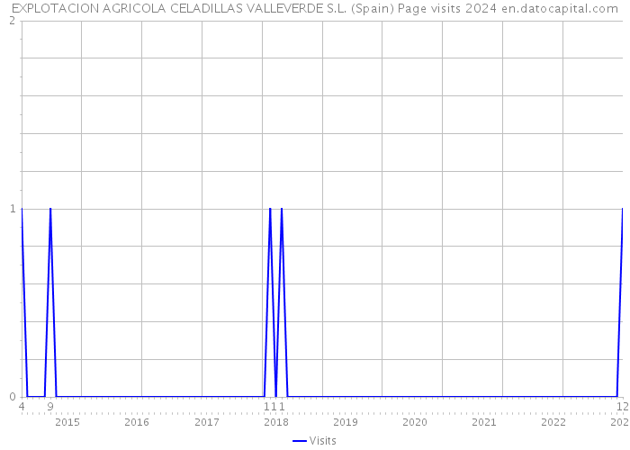 EXPLOTACION AGRICOLA CELADILLAS VALLEVERDE S.L. (Spain) Page visits 2024 