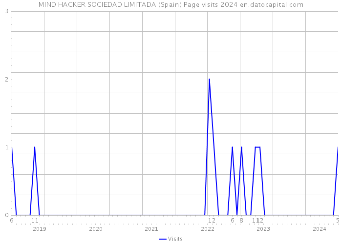 MIND HACKER SOCIEDAD LIMITADA (Spain) Page visits 2024 