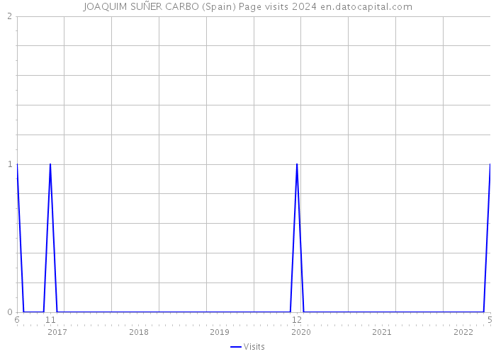 JOAQUIM SUÑER CARBO (Spain) Page visits 2024 