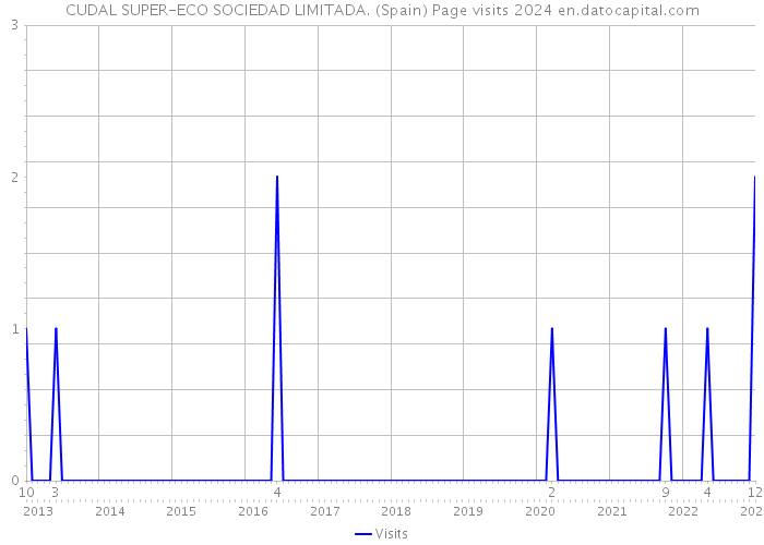 CUDAL SUPER-ECO SOCIEDAD LIMITADA. (Spain) Page visits 2024 