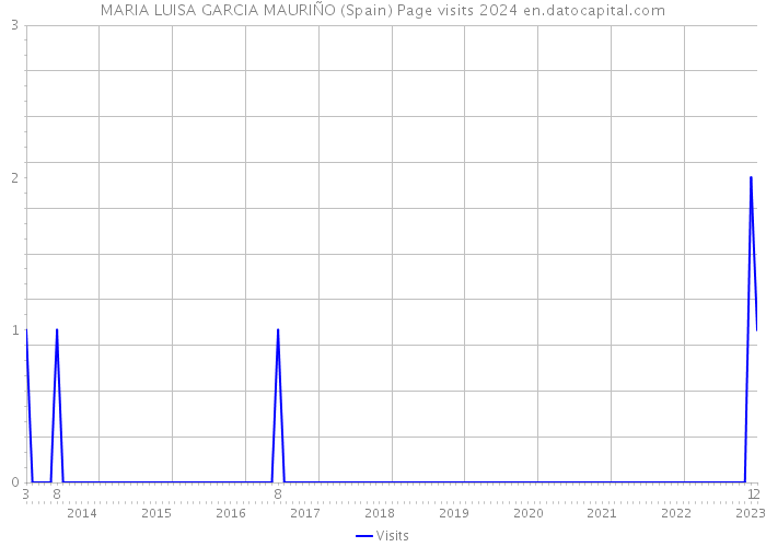 MARIA LUISA GARCIA MAURIÑO (Spain) Page visits 2024 