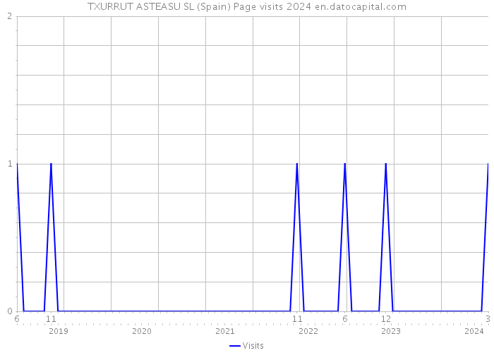 TXURRUT ASTEASU SL (Spain) Page visits 2024 