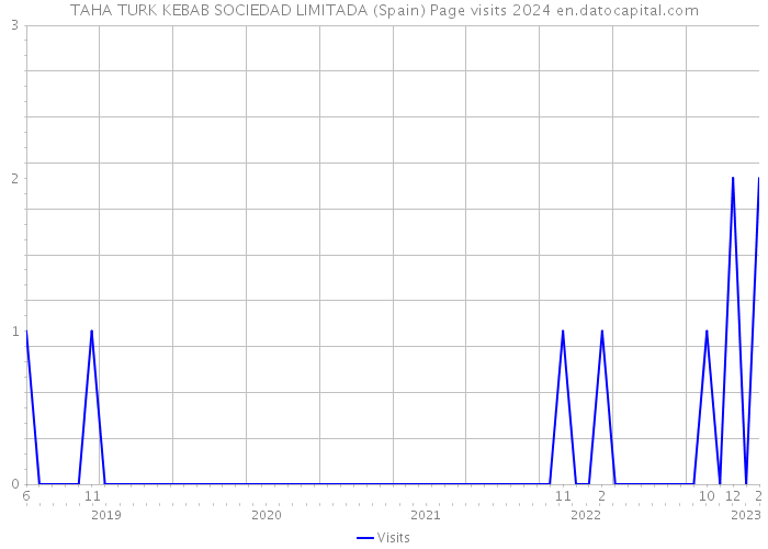 TAHA TURK KEBAB SOCIEDAD LIMITADA (Spain) Page visits 2024 