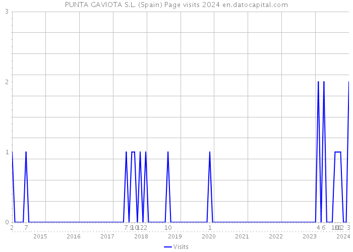 PUNTA GAVIOTA S.L. (Spain) Page visits 2024 