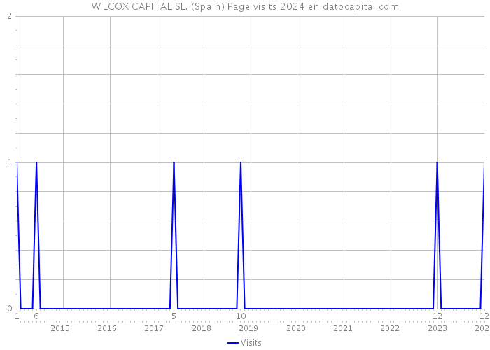 WILCOX CAPITAL SL. (Spain) Page visits 2024 