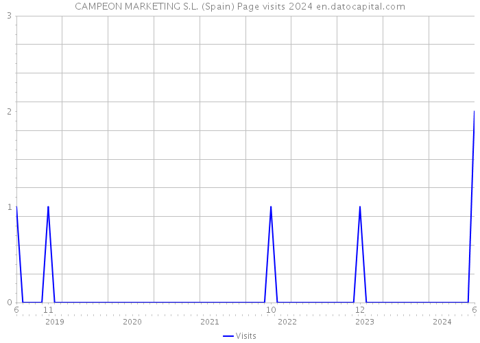 CAMPEON MARKETING S.L. (Spain) Page visits 2024 