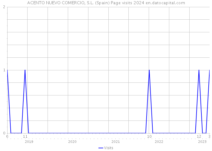 ACENTO NUEVO COMERCIO, S.L. (Spain) Page visits 2024 